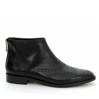 PERTINI 9230 Brogue Black Anckle Boot | Spanish Fashion - SPANISH SHOP ...