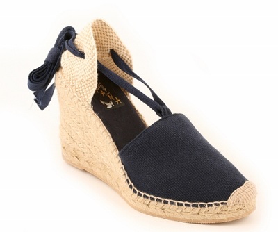 High Wedge Espadrilles with Cotton Laces | Spanish Shoes | Spanish ...