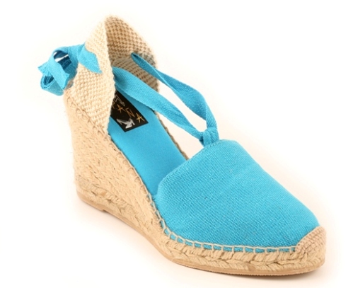 High Wedge Espadrilles with Cotton Laces | Spanish Shoes | Spanish ...
