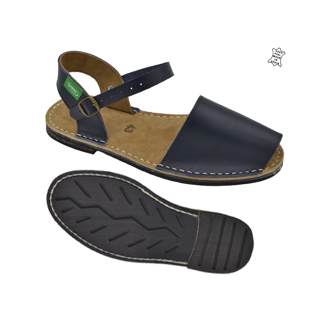 Men's Leather Frailera Menorcan Sandals