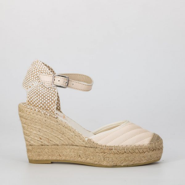 VIDORRETA Quilted Leather Wedges White | SPANISH SHOP ONLINE