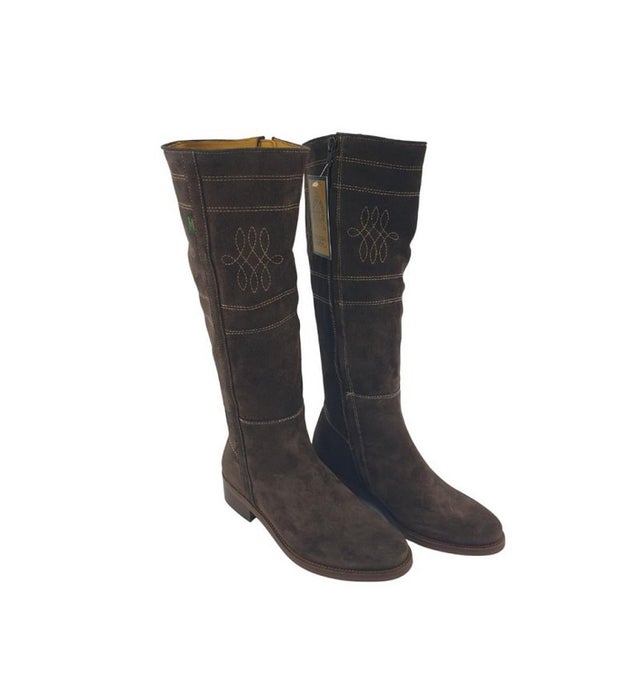 DAKOTA BOOTS Embroidered Suede Knee Boots +colours | spanishoponline.com