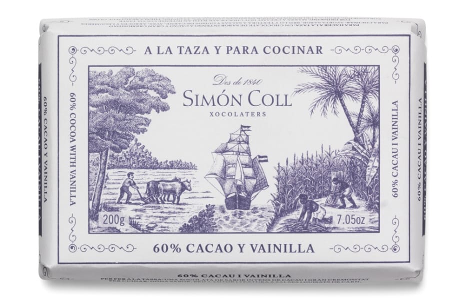 Simón Coll 60% Cocoa Chocolate with Natural Vanilla for drinking and cooking by Simon Coll 60% Cocoa Chocolate with Natural Vanilla for drinking and cooking | spanishoponline.com
